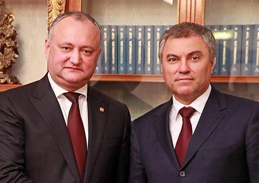 Додон отметил конструктивный подход Володина к партнёрству РФ и Молдовы